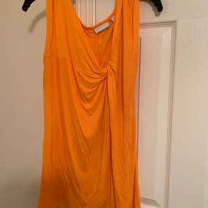 New York & Company Vibrant Orange Tank Top